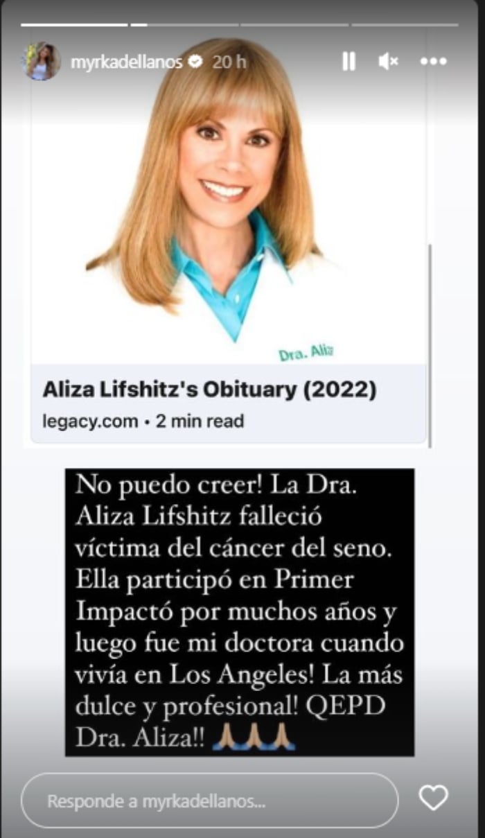 Myrka Dellanos está de luto muerte Univisión