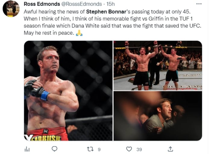 Muere el famoso luchador Stephen Bonnar