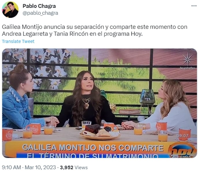 Galilea Montijo confirms separation