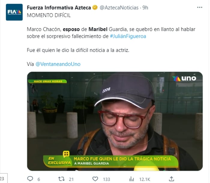 Maribel Guardia shares a sad video