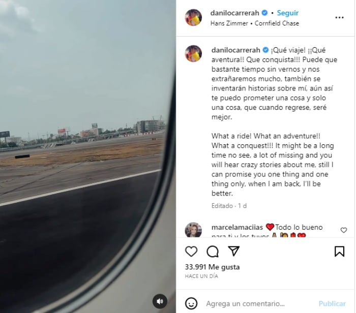 Danilo Carrera se retira de la televisión