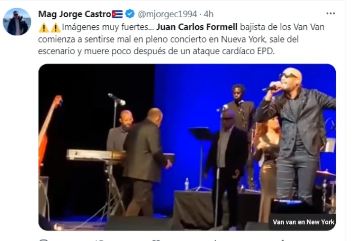 The musician Juan Carlos Formell dies
