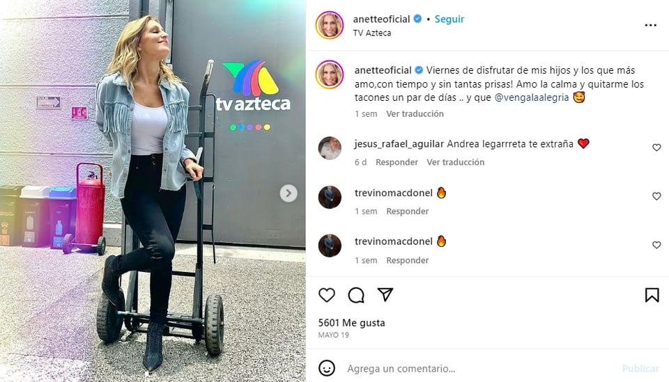 Despiden a la conductora Anette Cuburu de VLA