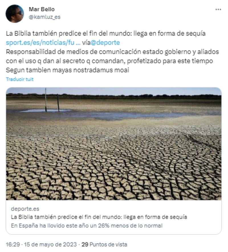 A catastrophic drought
