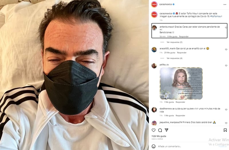 Toño Mauri is infected with coronavirus