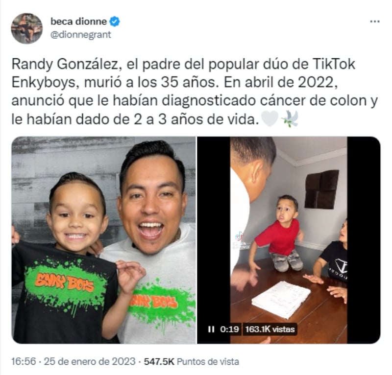 Muere tiktoker Randy González: Estaba recaudando fondos