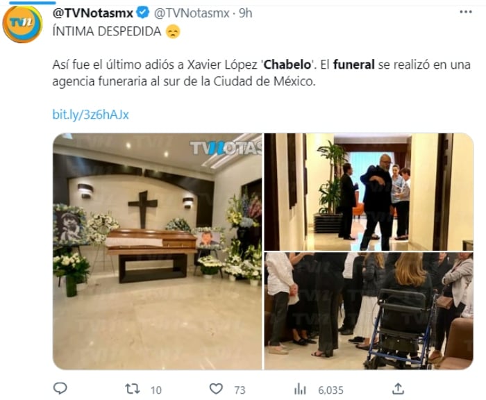 Fotos del funeral de Chabelo