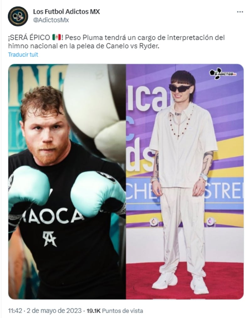 Will Featherweight sing the anthem in the Canelo Álvarez fight?