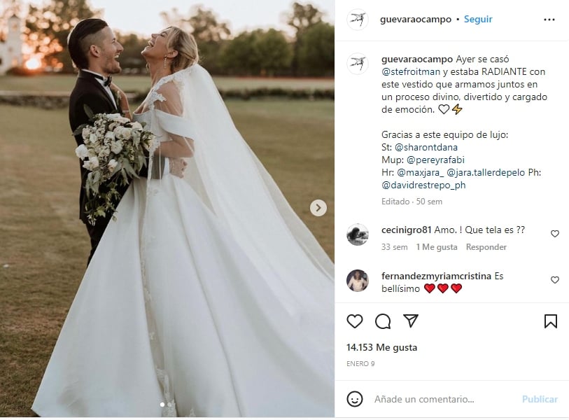 The bride's dresses