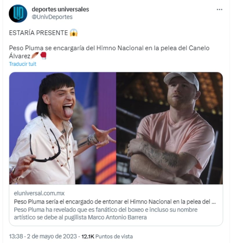 Featherweight anthem Canelo Álvarez: Who is the Mexican singer?