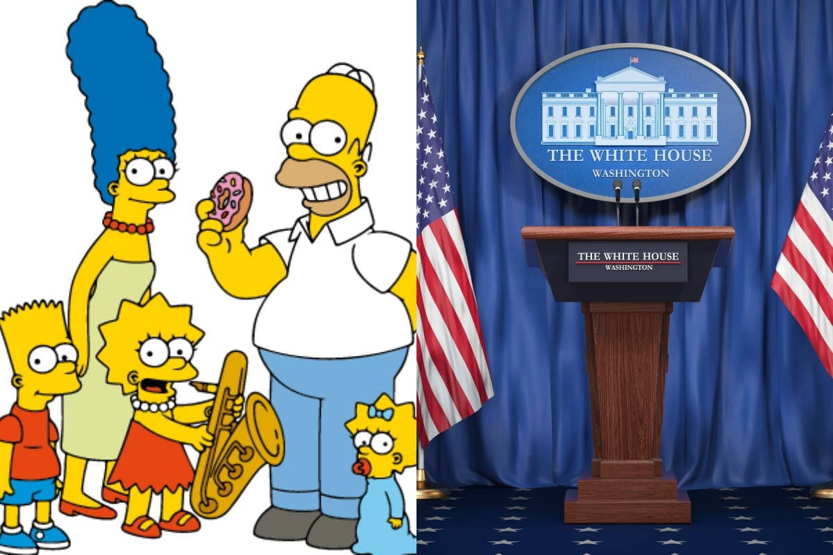 The Simpsons, predicts, election, USA, 2024