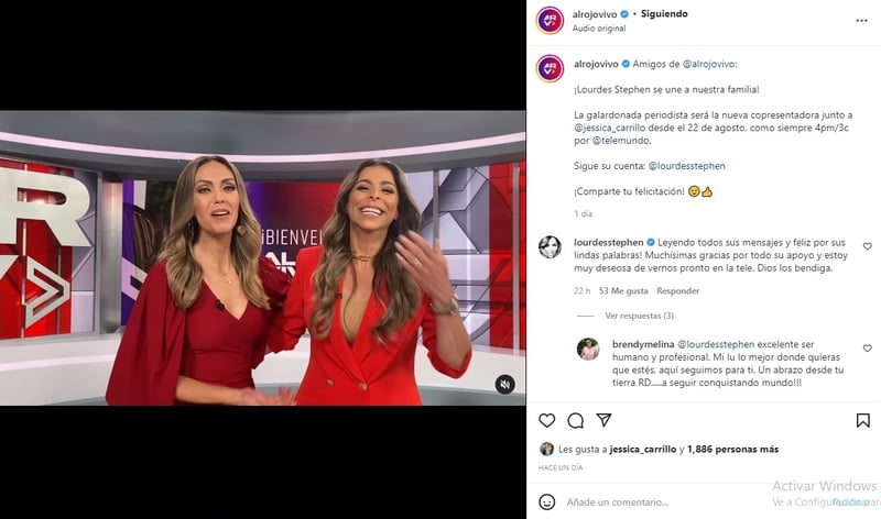 Lourdes Stephen llega Telemundo: Fue presentada en Al Rojo Vivo