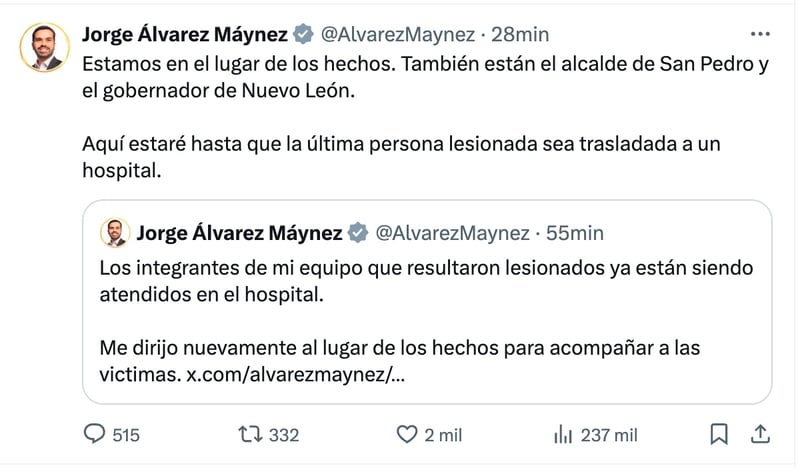 Máynez temple, Jorge Álvarez Máynez, Máynez, Citizen Movement, MundoNOW