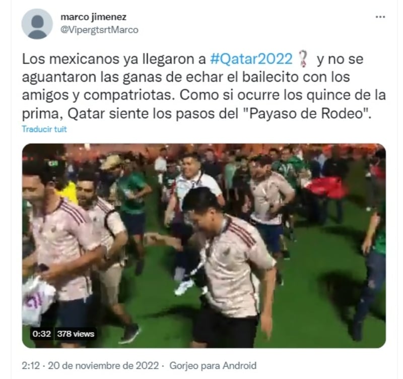 "A special team there to serve the Mexican fans"