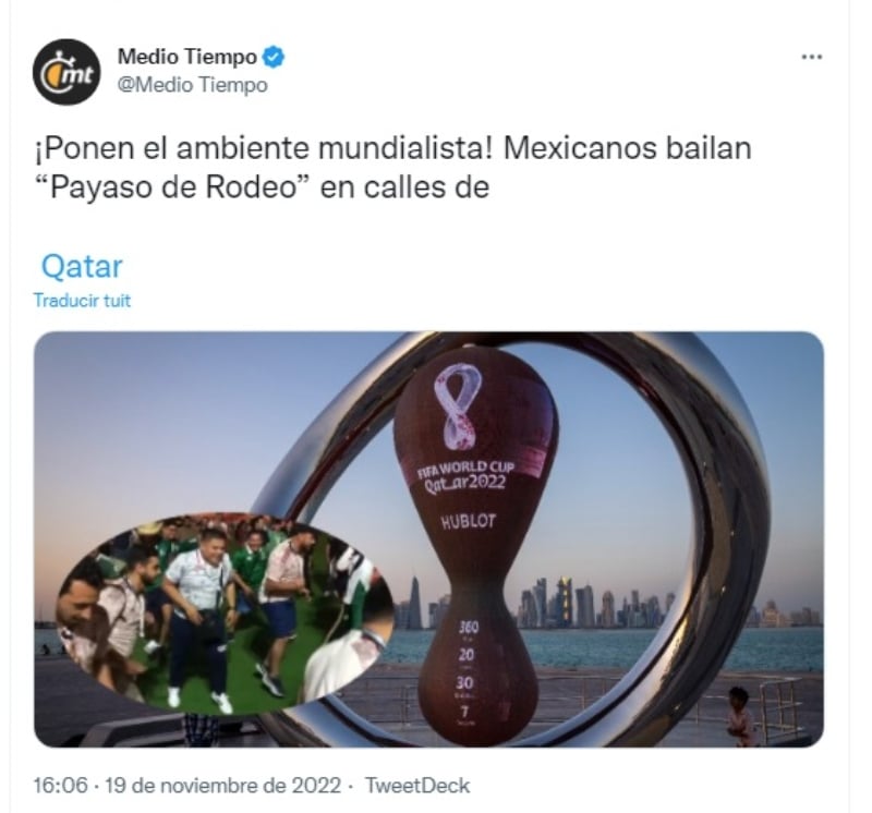 Mexicans dance the Rodeo Clown in Qatar