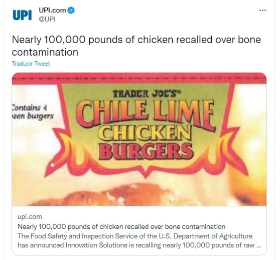chicken recall