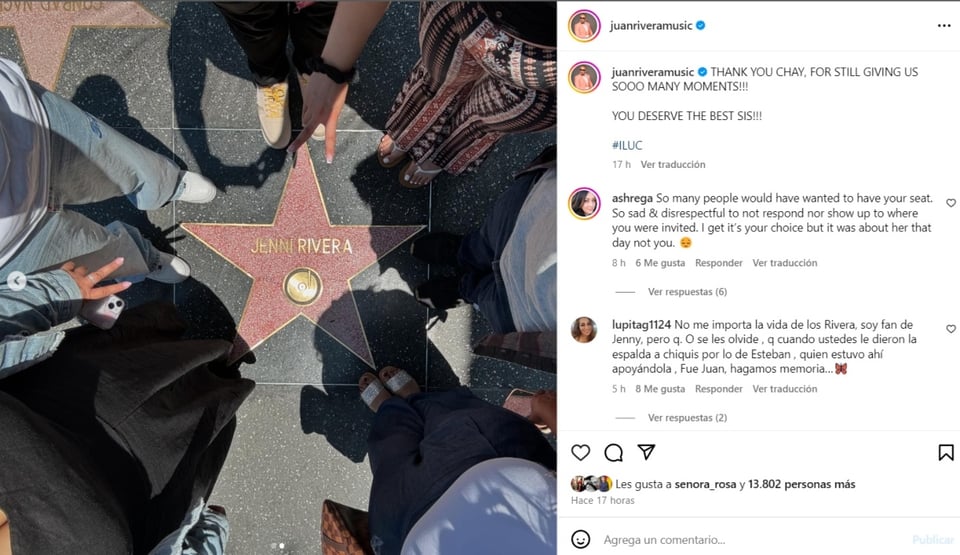 Juan Rivera and Jenni Rivera, Instagram, social networks, photographs, MundoNOW