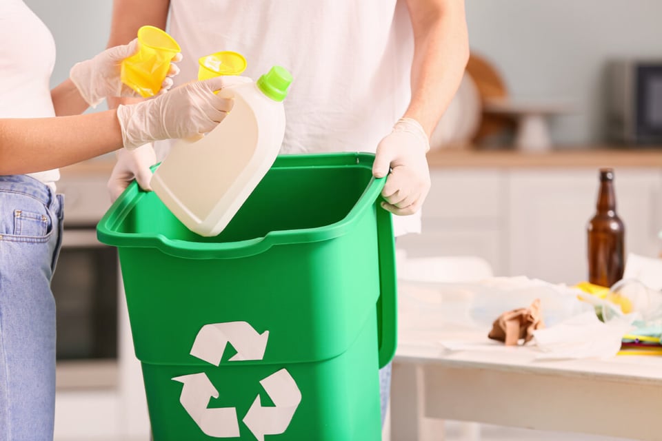 recycling, basket, trash, cleaning, house