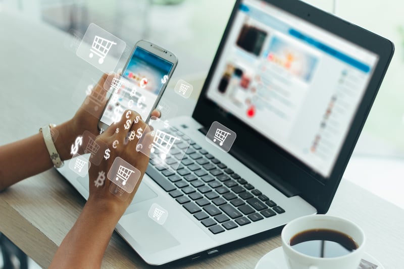 laptop, computer, online shopping, cellphone, MundoNOW