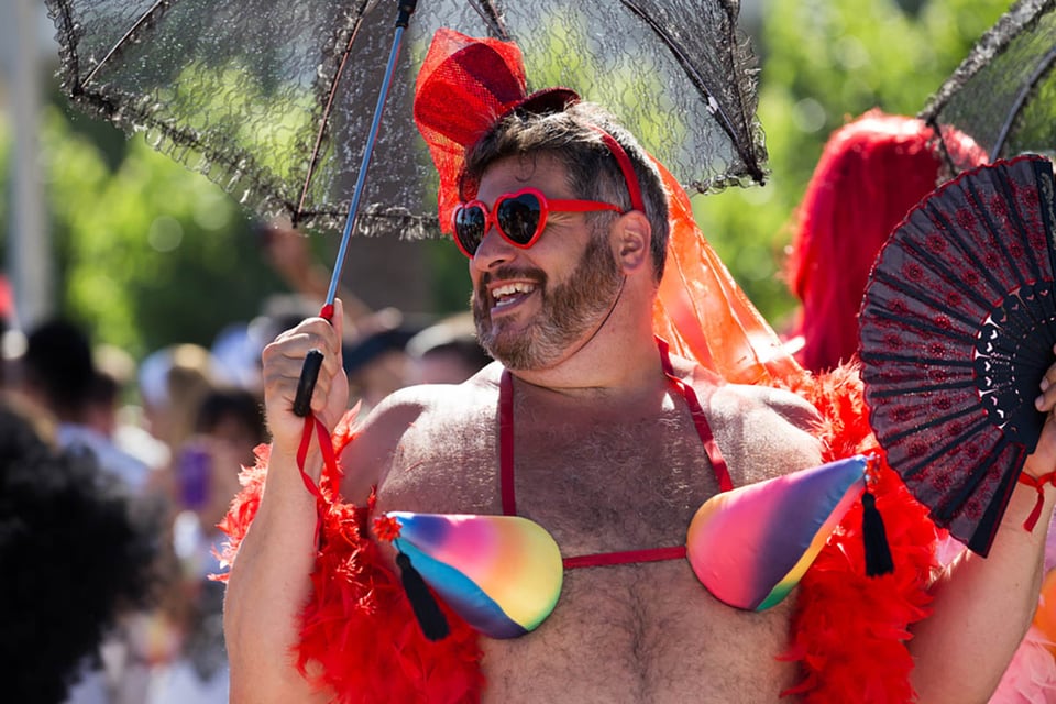 celebrating, Pride, Parade, Sitges, Spain