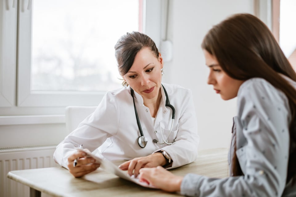 doctor, enfermera, paciente, salud, picaduras de insectos