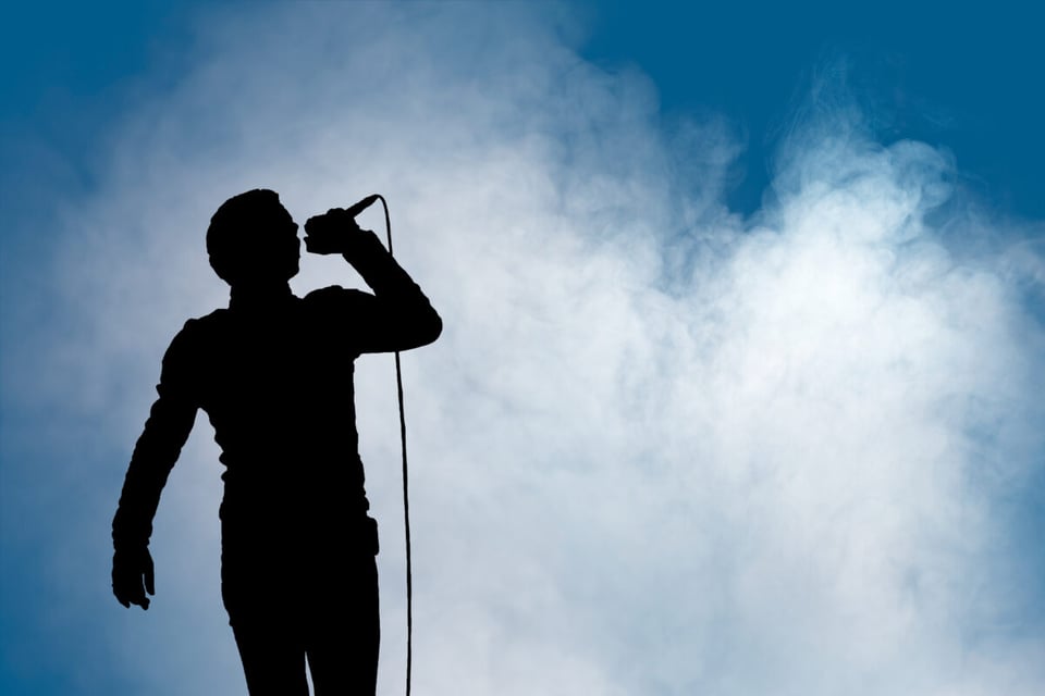 singer, rock and roll, concert, stage, cloud machine