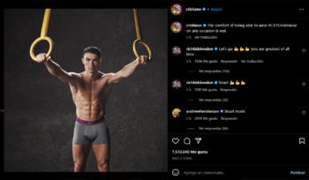 Cristiano Ronaldo promociona su marca de ropa interior