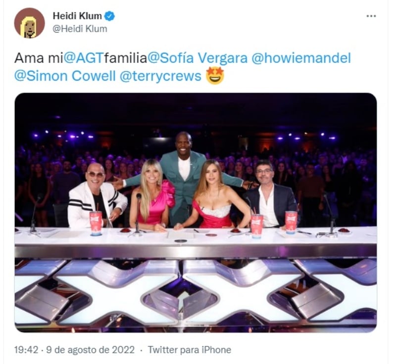 Sofía Vergara es juez en America's Got Talent