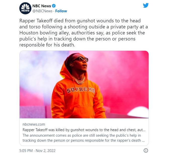 autopsy results of rapper Takeoff