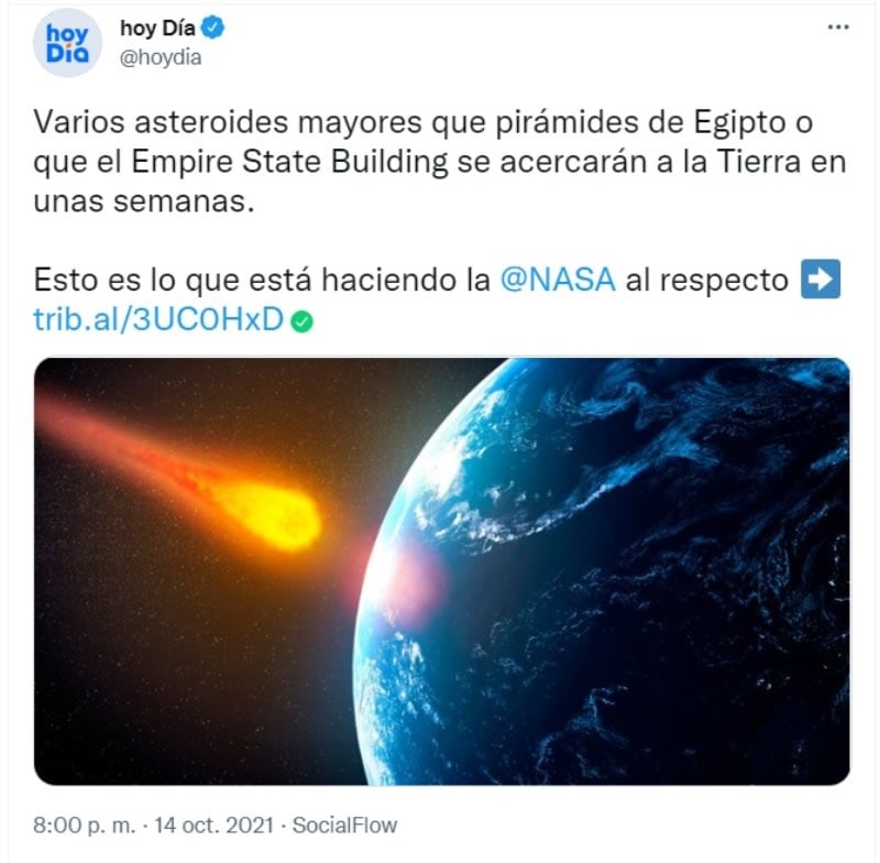 Several asteroids will graze Earth