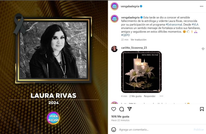 Laura Rivas, psychic, social networks, Come the joy, MundoNOW