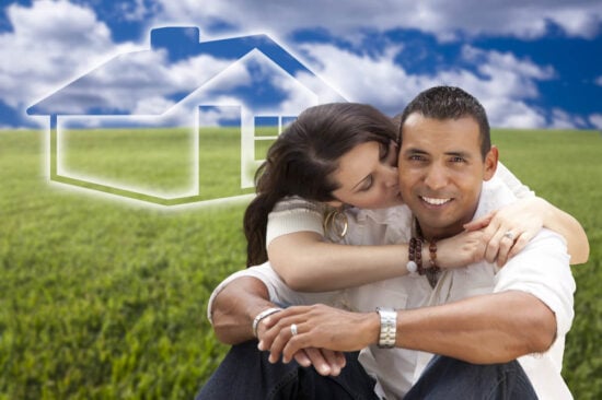 pareja, casa, sueño, construir, hogar
