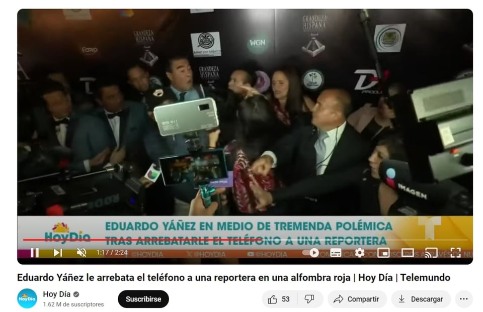 Yáñez reporter, cell phone, lawsuit, telephone, MundoNOW