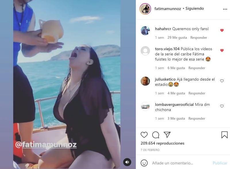 Fátima Muñoz Vicente Fernández Sube video donde le toca los pechos